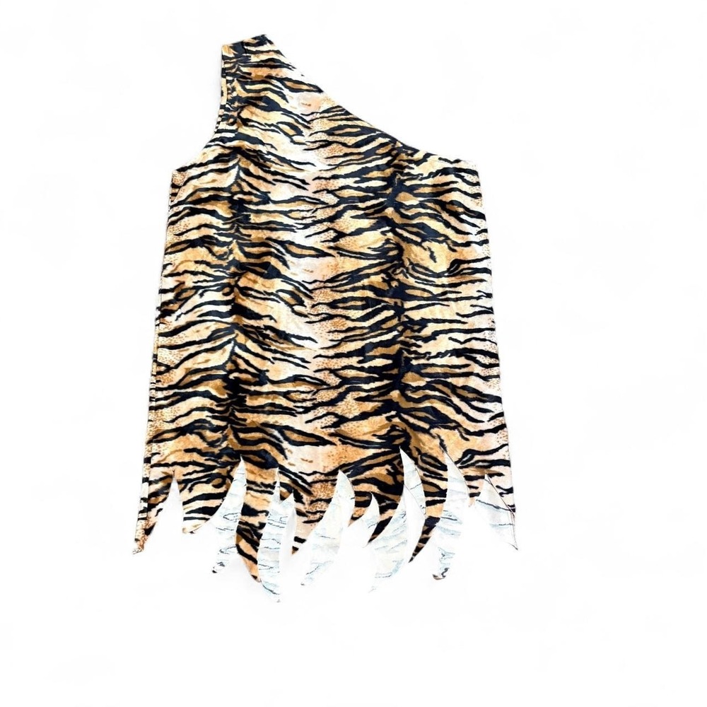 VTG Cinema Secrets Costume Gallery Tiger Print Costume Tunic 44-46 USA 90s